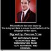 Darren Criss proof of signing certificate
