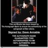 Dave Annable proof of signing certificate