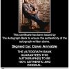 Dave Annable proof of signing certificate