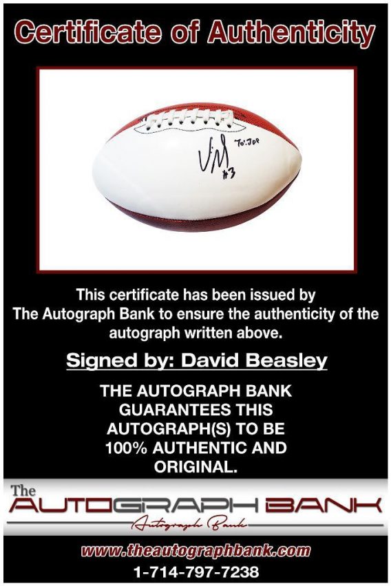 David Beasley proof of signing certificate