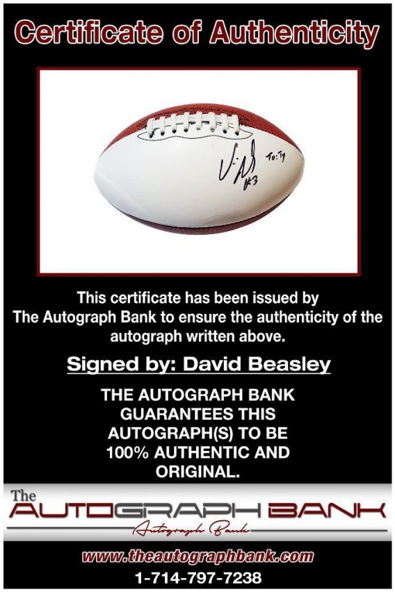 David Beasley proof of signing certificate