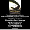 David Lowery proof of signing certificate