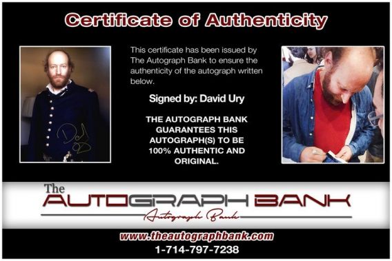 David Ury proof of signing certificate