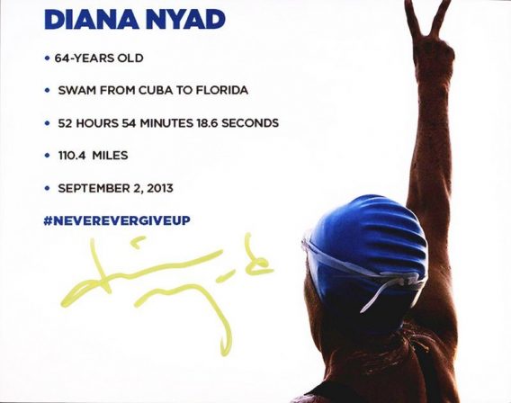 Diana Nyad authentic signed 8x10 picture