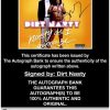 Dirt Nasty proof of signing certificate