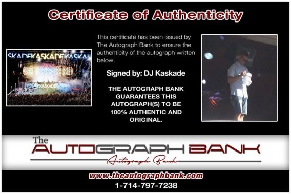 Kaskade authentic proof of signing certificate