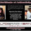 Don Dokken certificate of authenticity from the autograph bank
