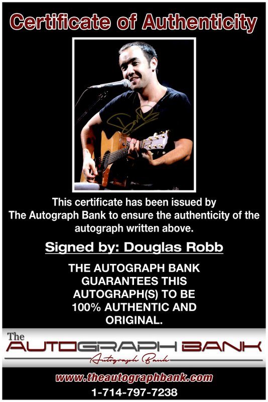Douglas Robb proof of signing certificate