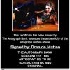 Drea de Matteo proof of signing certificate