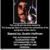 Dustin Hoffman proof of signing certificate
