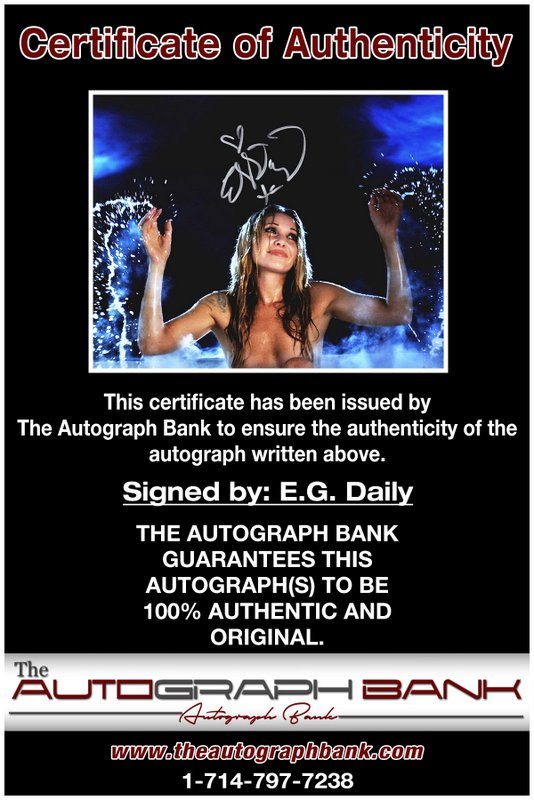 E.G. Daily proof of signing certificate