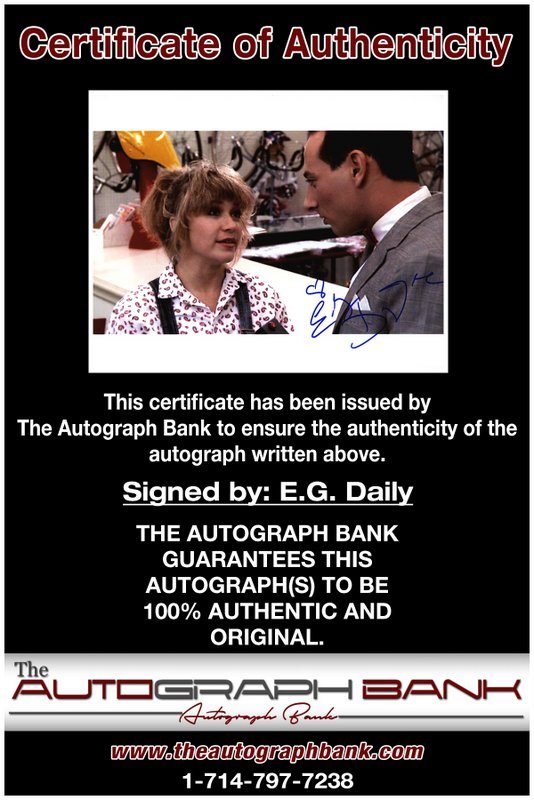 E.G. Daily proof of signing certificate