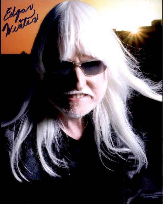 Edgar Winter authentic signed 8x10 picture