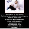 Elaine Hendrix proof of signing certificate