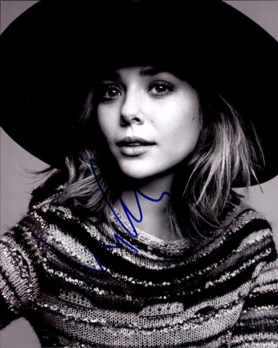 Elizabeth Olsen authentic signed 8x10 picture
