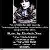 Elizabeth Olsen proof of signing certificate