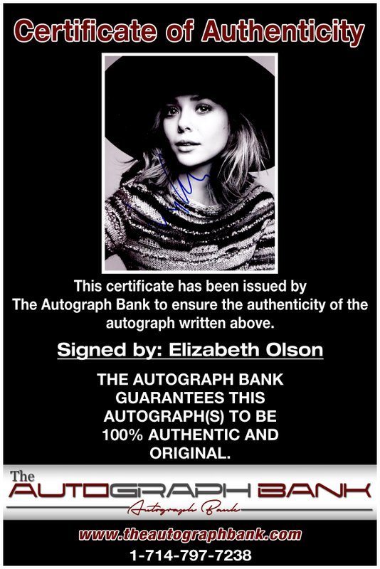 Elizabeth Olsen proof of signing certificate