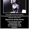 Emilia Clarke proof of signing certificate