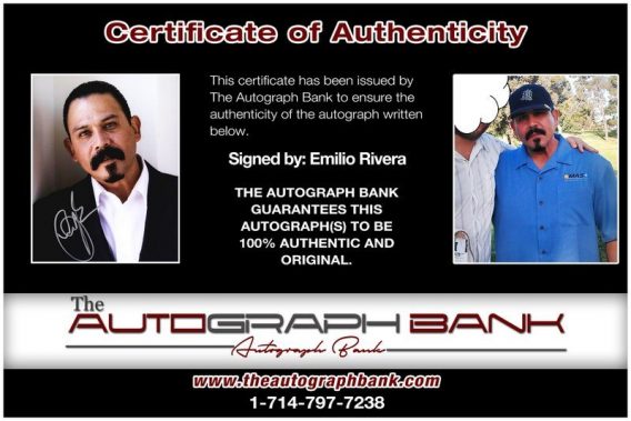Emilio Rivera proof of signing certificate