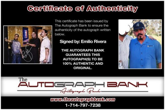 Emilio Rivera proof of signing certificate