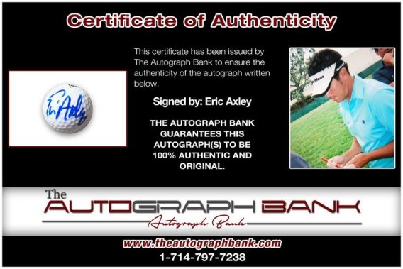 Eric Axley proof of signing certificate