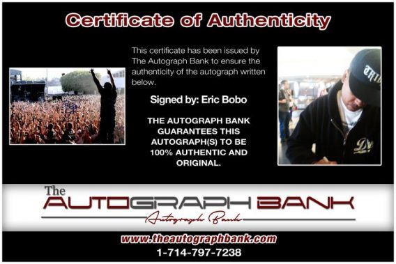 Eric Bobo proof of signing certificate