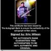Eric Wilson proof of signing certificate