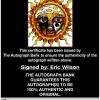 Eric Wilson proof of signing certificate
