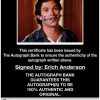 Erich Anderson proof of signing certificate