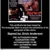 Erich Anderson proof of signing certificate