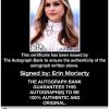 Erin Moriarty proof of signing certificate
