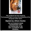 Ethan Hawk proof of signing certificate
