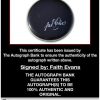 Faith Evans proof of signing certificate