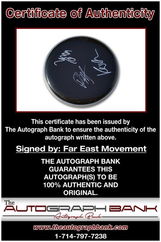 Far East Movement proof of signing certificate