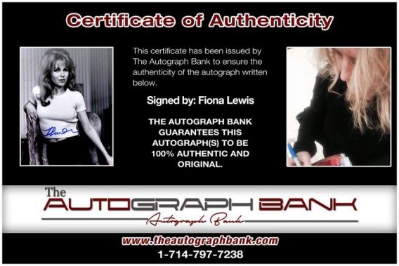 Fiona Lewis proof of signing certificate