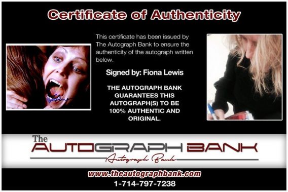 Fiona Lewis proof of signing certificate