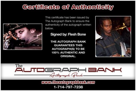 Flesh Bone proof of signing certificate