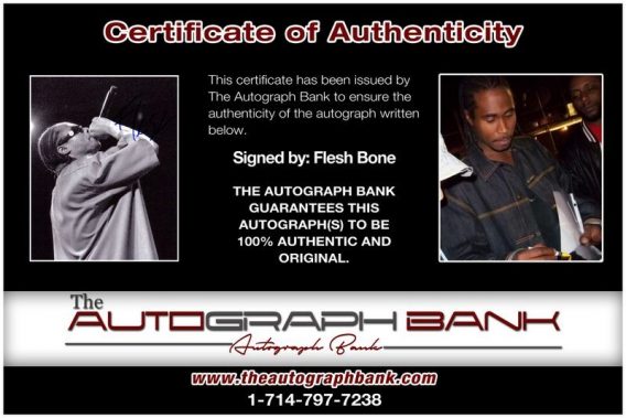Flesh Bone proof of signing certificate