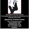Frankie Avalon proof of signing certificate