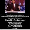 Fred Armisen proof of signing certificate
