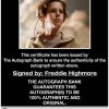 Freddie Highmore proof of signing certificate