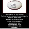 Garry Cobb proof of signing certificate