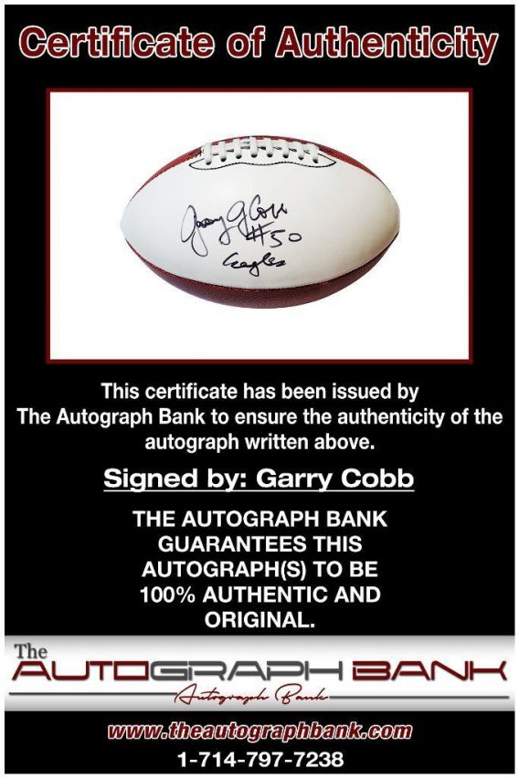 Garry Cobb proof of signing certificate