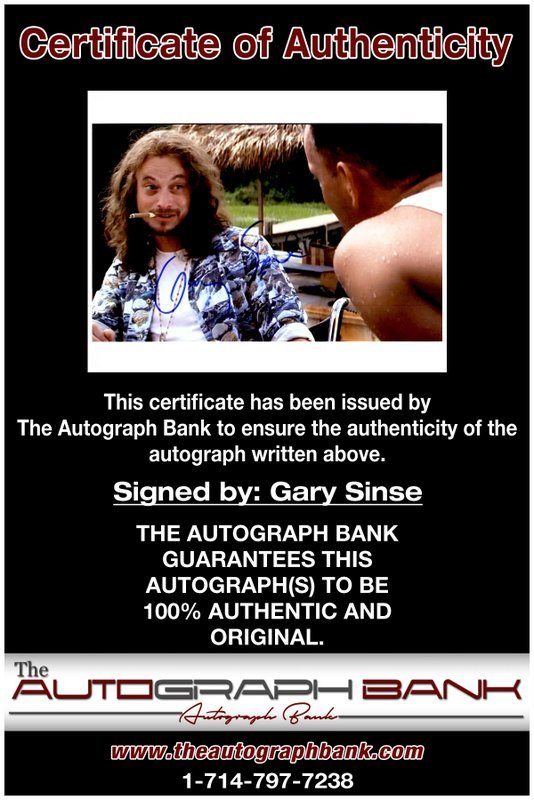 Gary Sinse proof of signing certificate
