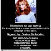 Gates Mcfadden proof of signing certificate
