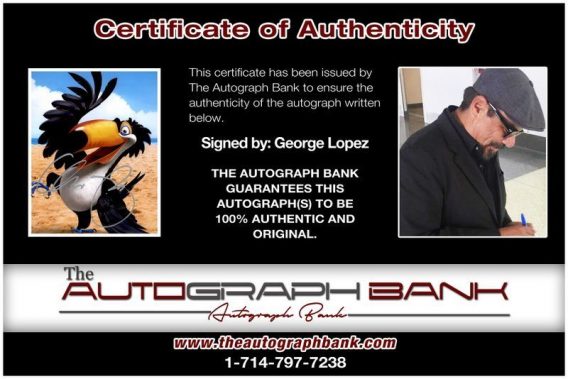 George Lopez proof of signing certificate