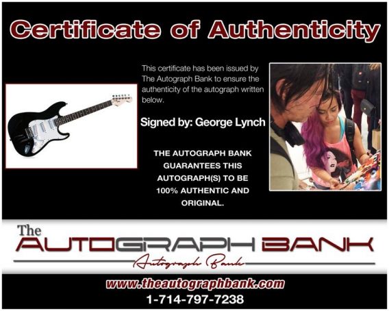 George Lynch proof of signing certificate