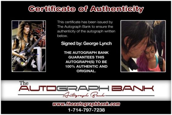 George Lynch proof of signing certificate