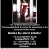 Gloria Estefan proof of signing certificate