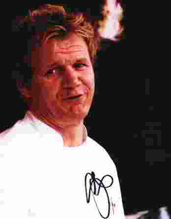 Gordon Ramsay authentic signed 8x10 picture